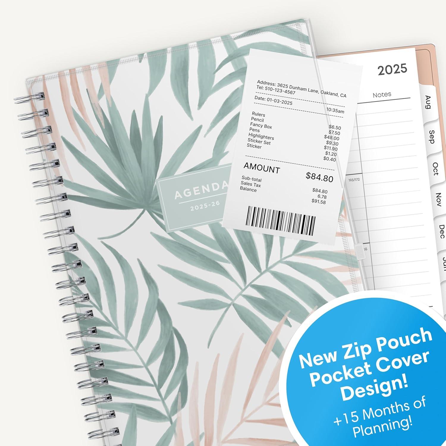 image:imageBlue Sky 20262027 Weekly and Monthly Academic Year 15 Month Planner Calendar April 2026 June 2027 5 x 8 Flexible Cover With Zip Pouch Wirebound Storage Pocket SeychelleSeychelle 20252026