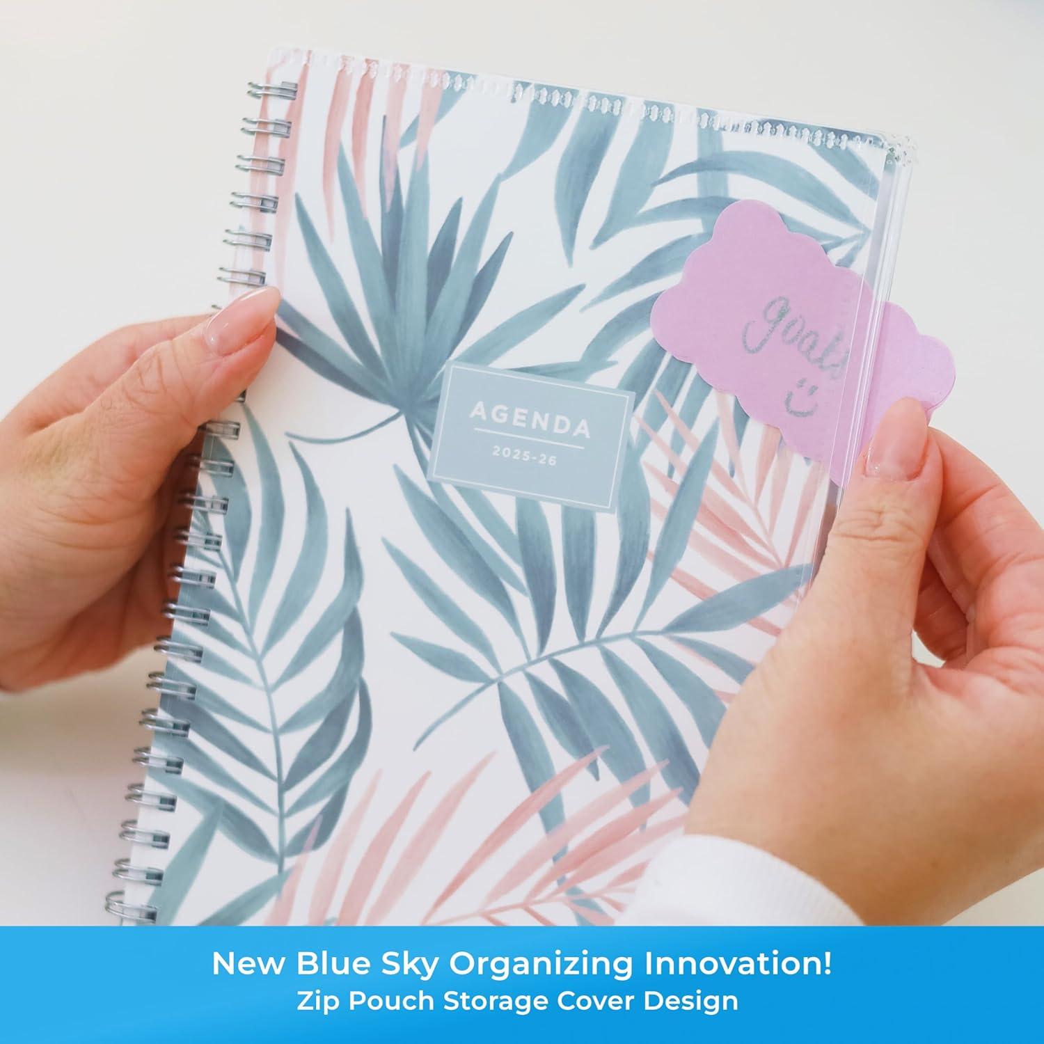 image:imageBlue Sky 20262027 Weekly and Monthly Academic Year 15 Month Planner Calendar April 2026 June 2027 5 x 8 Flexible Cover With Zip Pouch Wirebound Storage Pocket SeychelleSeychelle 20252026