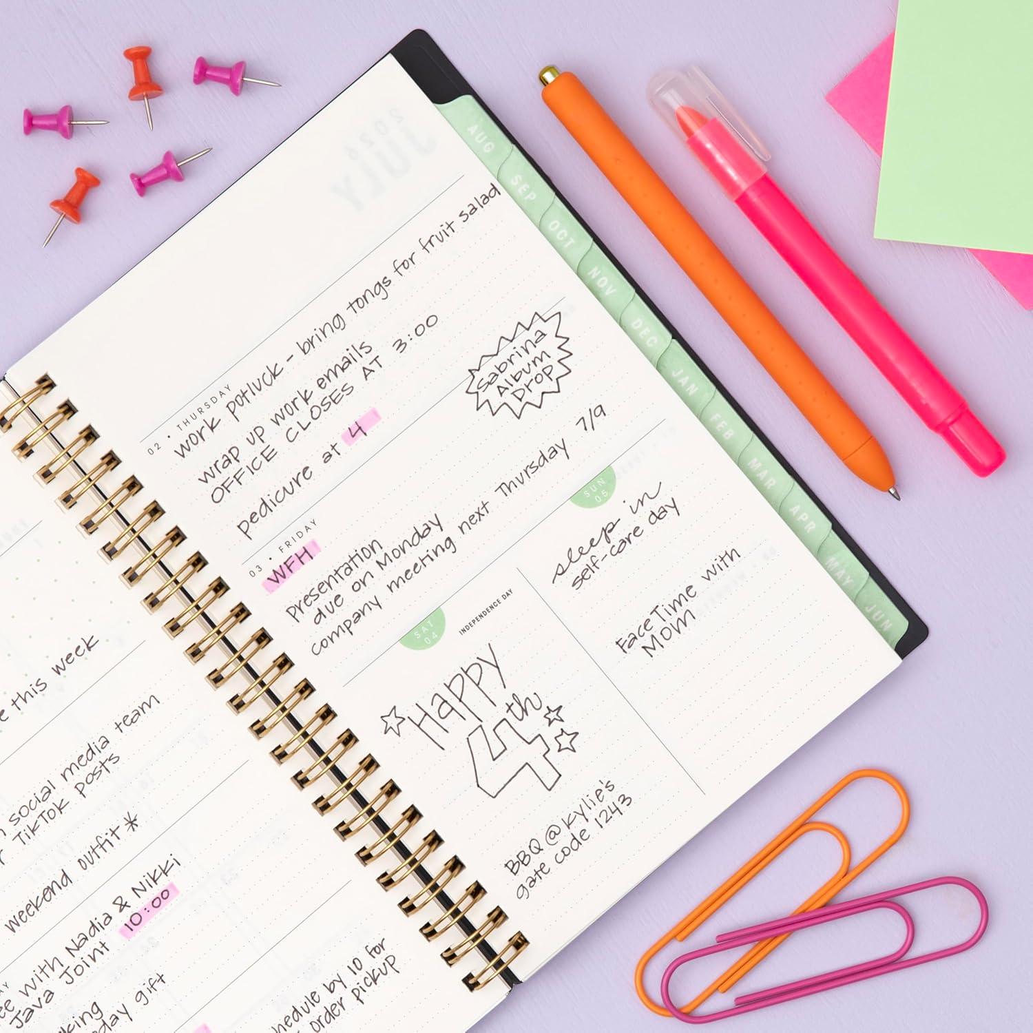 image:imageBlue Sky Brook Gossen 15 Month 20262027 Weekly and Monthly Academic Year Planner Calendar April 2026 June 2027 5 x 8 Flexible Cover With Zip Pouch Wirebound Laminated Tabs Storage Pocket Rainbow CityRainbow City 20262027