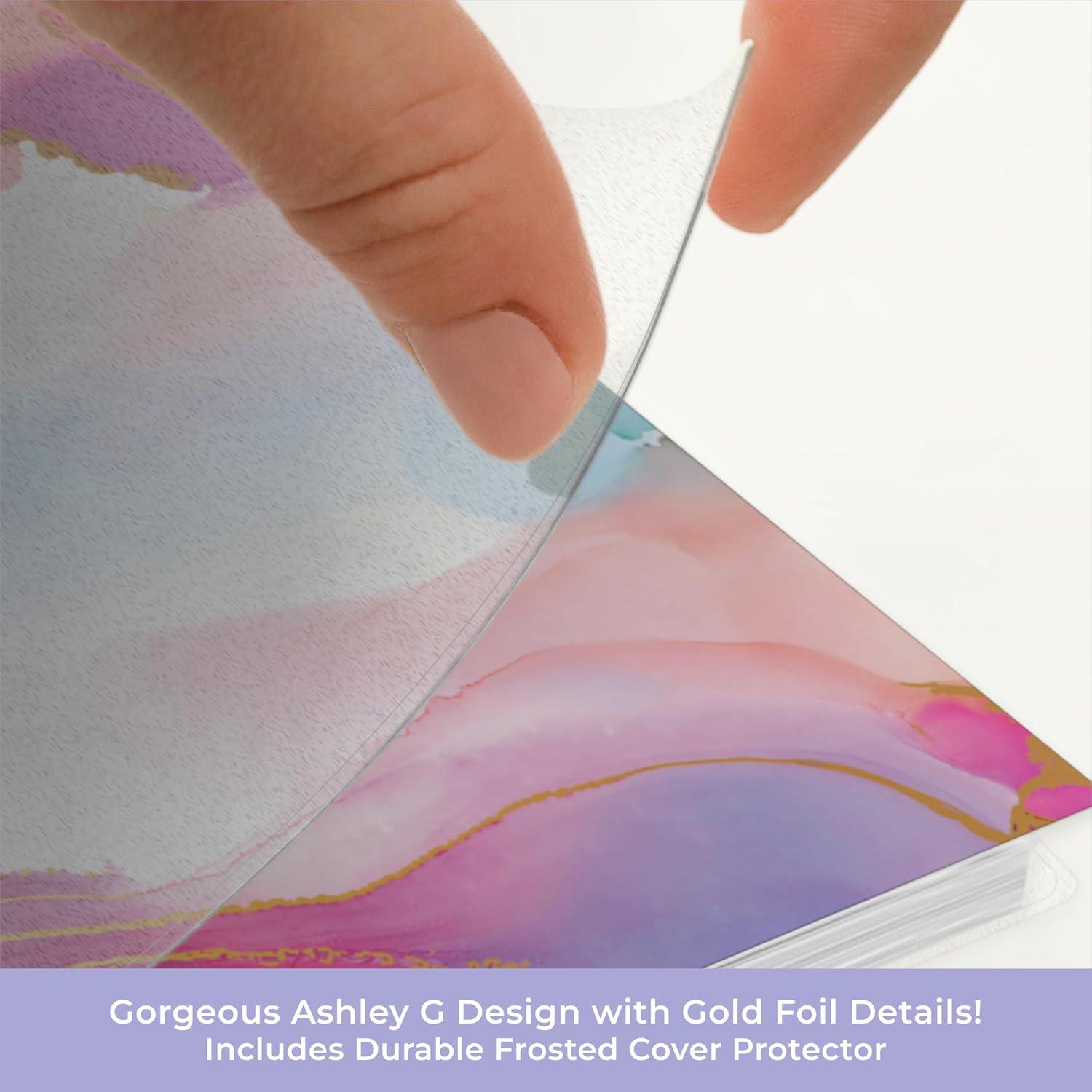 image:imageBlue Sky Ashley G 20262027 Weekly and Monthly Academic Year Planner Calendar July 2026 June 2027 85 x 11 Flexible Cover Wirebound Laminated Tabs Storage Pocket Includes Sticker Sheet Multi Color SmokeMulti Color Smoke 20252026