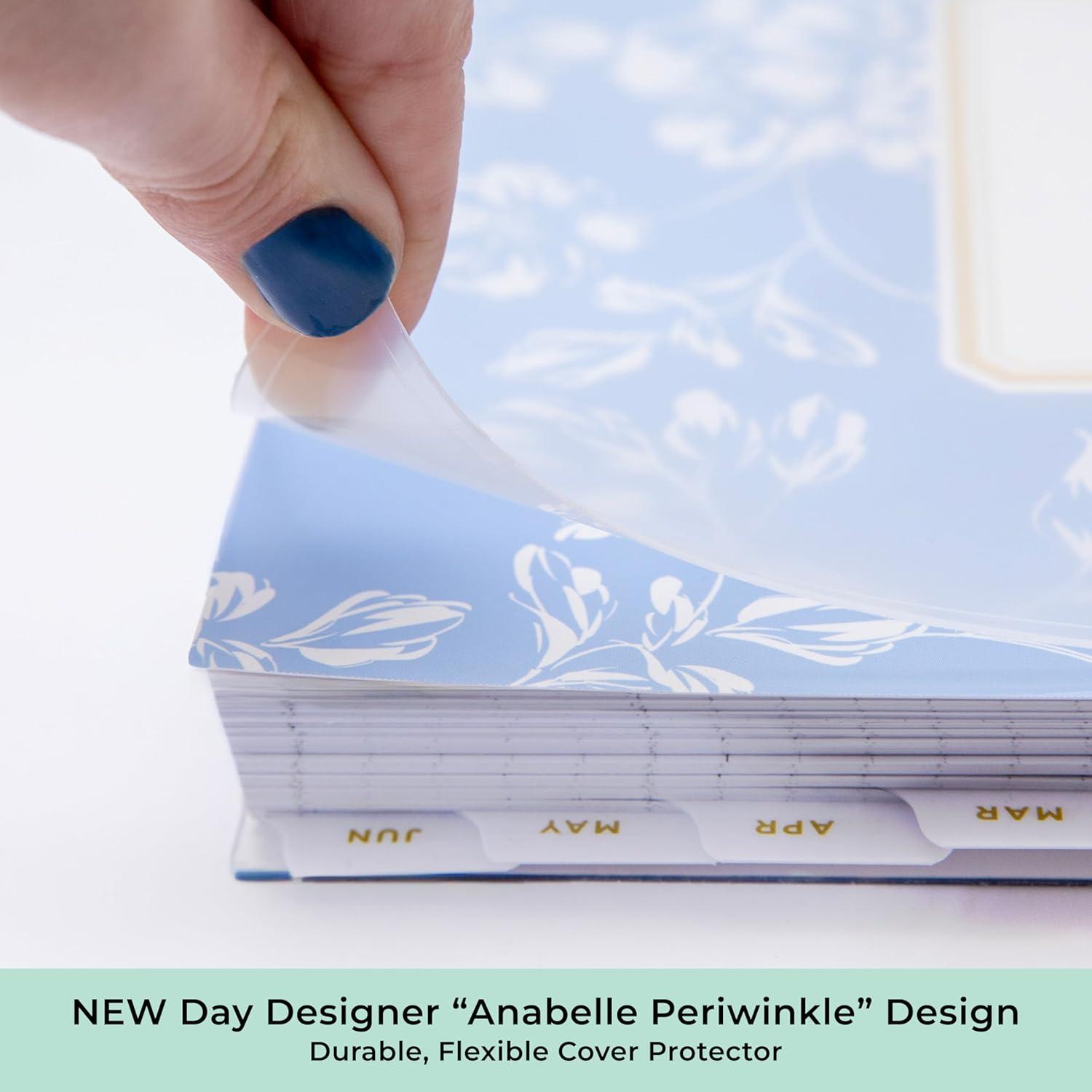 image:imageBlue Sky Day Designer 20262027 Daily and Monthly Academic Year Planner Calendar July 2026 June 2027 8 x 10 Flexible Cover Laminated Tabs Storage Pocket Includes Stickers AnnabelAnnabel 20262027