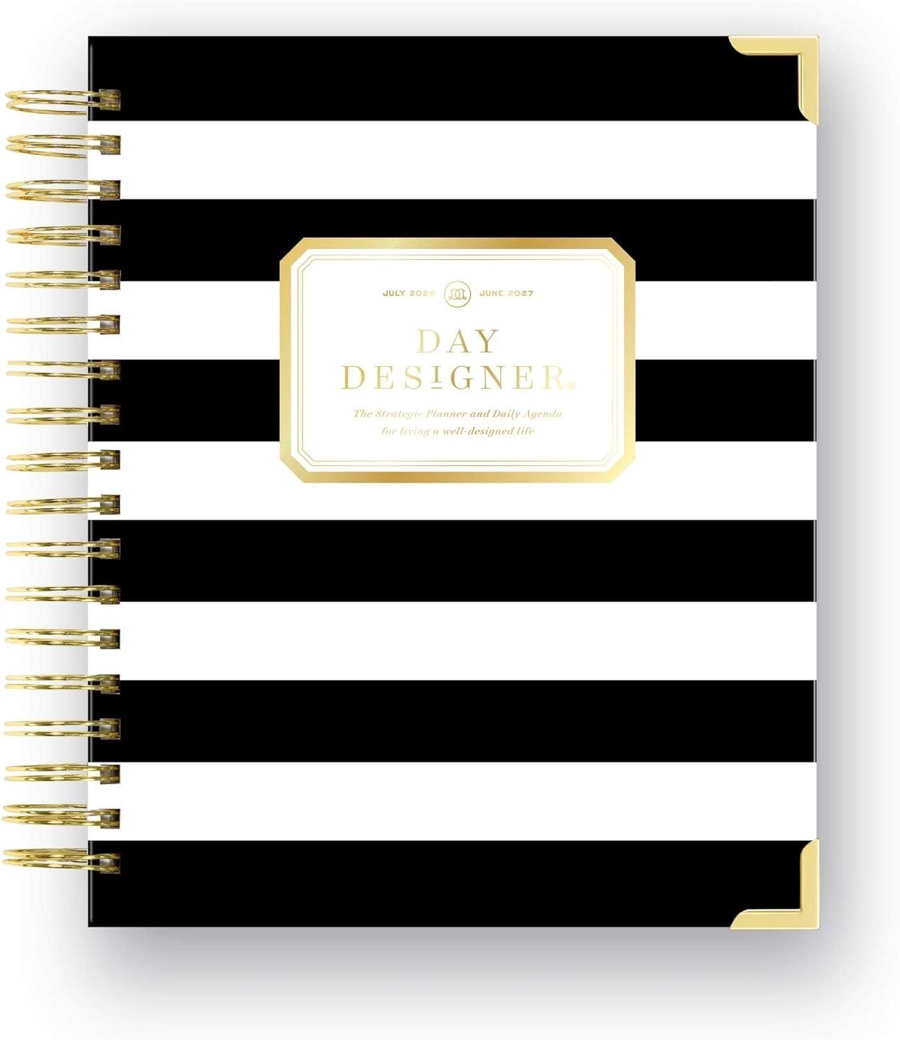image:imageDay Designer 20262027 Mini Daily Academic Year Planner 6 x 8125 Black StripeBlack Stripe 202627