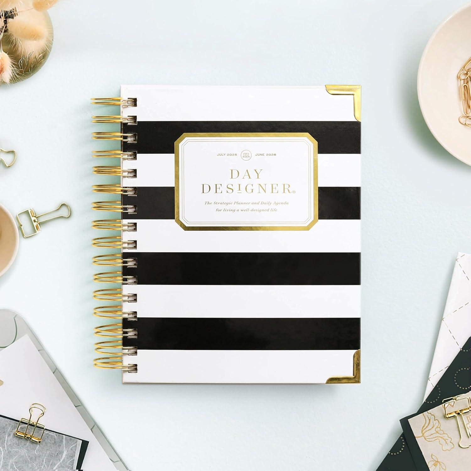 image:imageDay Designer 20262027 Mini Daily Academic Year Planner 6 x 8125 Black StripeBlack Stripe 20252026