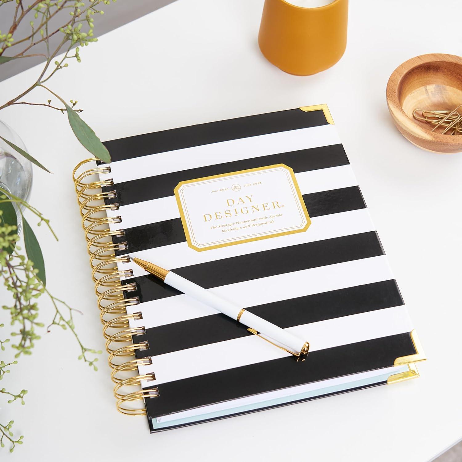image:imageDay Designer 20262027 Mini Daily Academic Year Planner 6 x 8125 Black StripeBlack Stripe 20252026