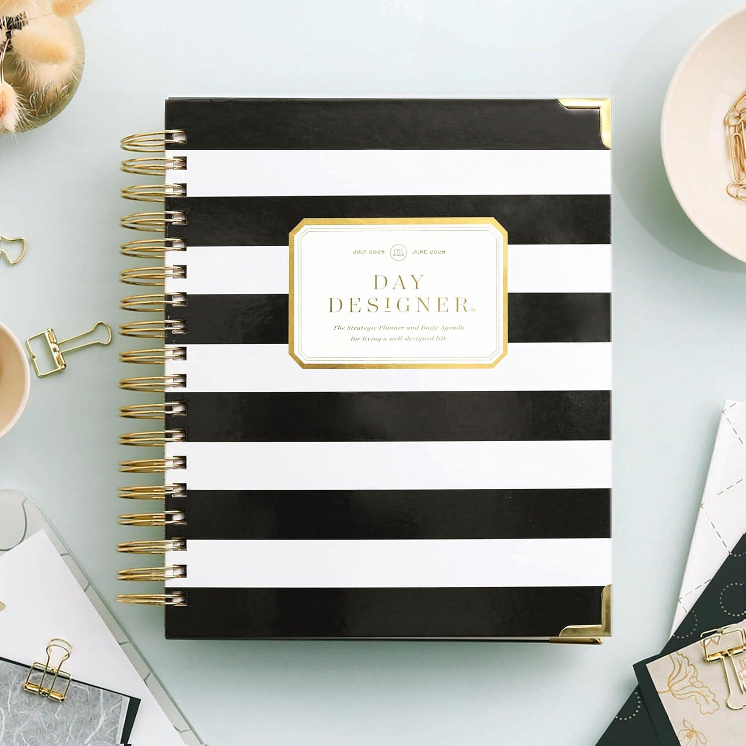 image:imageDay Designer 20262027 Mini Daily Academic Year Planner 6 x 8125 Black StripeBlack Stripe 20252026