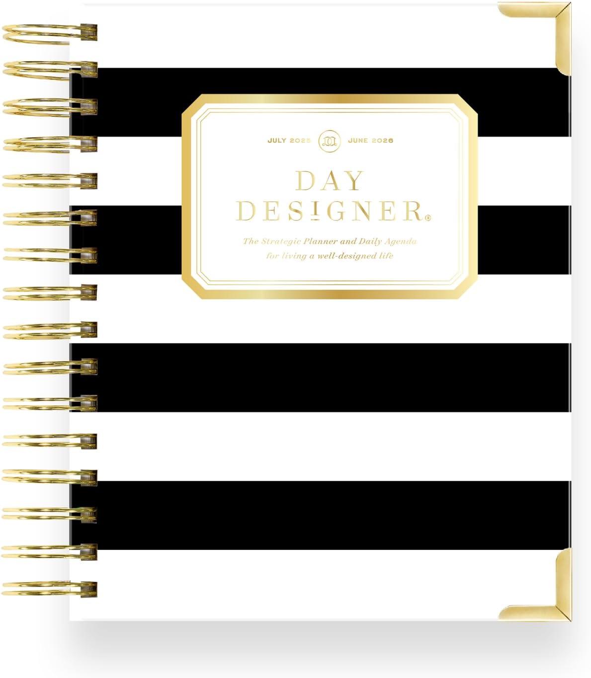 image:imageDay Designer 20262027 Mini Daily Academic Year Planner 6 x 8125 Black StripeBlack Stripe 20252026