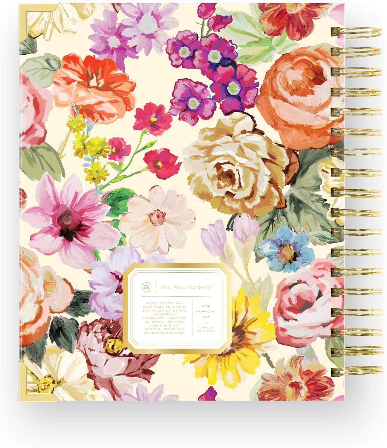 image:imageDay Designer 20262027 Weekly Academic Year Planner Calendar July 2026 June 2027 74 x 95 Glossy Laminated Cover Wirebound Laminated Tabs Storage Pocket Includes Stickers amp SnapIn Ruler Oh So LovelyOh So Lovely 20262027