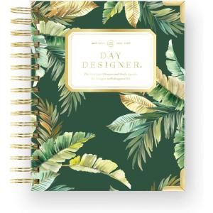 image:imageDay Designer 20262027 Daily Academic Year Planner Calendar July 2026  June 2027 74 x 95 Glossy Laminated Cover Wirebound Laminated Tabs Storage Pocket Includes Stickers amp SnapIn Ruler St BartsSt Barts  202627